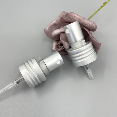 Alluminio dell'erogatore di Matt Silver Perfume Pump Sprayer 24/410 di dosaggio 0.12ML con la serratura della clip