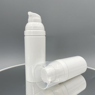 Lozione senz'aria bianca delle bottiglie della pompa dei pp 75ml 50ml nessun inquinamento con la rottura