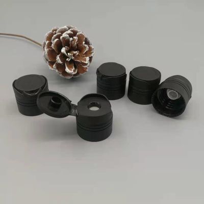 Cima Flip Cap di Matt Black Plastic Screw Disc 24/410 di valvola 9.5mm del silicone