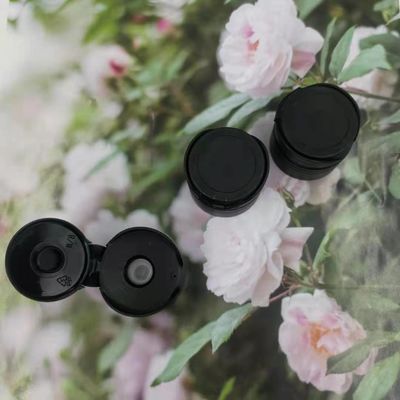 Cima Flip Cap di Matt Black Plastic Screw Disc 24/410 di valvola 9.5mm del silicone
