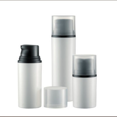 Bottiglia nera vuota 15ml 30ml 50ml pp Snap-on della pompa della lozione di cura di pelle