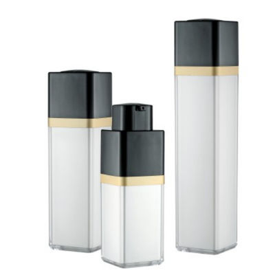 Selezione di seta doppia senz'aria Matte Packaging Bottle della bottiglia 15ml 30ml 50ml del quadrato rotatorio