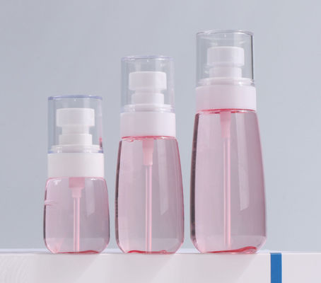 tocco morbido facciale bianco d'imballaggio dello spruzzatore fine di rosa trasparente della bottiglia della pompa di 100ml Petg singolo