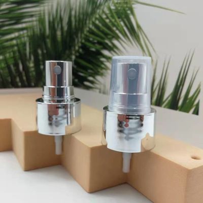 Pompa fine 24/410 dello spruzzatore della foschia della chiusura d'argento brillante di placcatura per profumo
