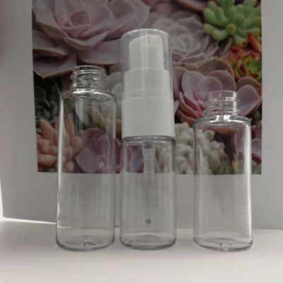 Chiaro colore di 30ml 1.06oz del collo 20mm dell'animale domestico dello spruzzatore della parete spessa rotonda della bottiglia