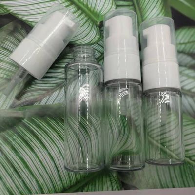 Chiaro colore di 30ml 1.06oz del collo 20mm dell'animale domestico dello spruzzatore della parete spessa rotonda della bottiglia