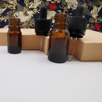 chiusura del cricco di 100ml Amber Glass Cosmetic Bottles Dropper proteggere i bambini