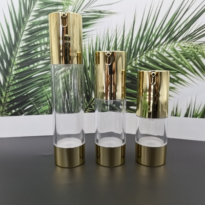 Colore d'argento brillante 15ml, 30ml, 50ml Skincare di prezzo franco fabbrica che imballa bottiglia senz'aria di lusso 2022