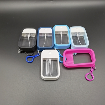 45ml bottiglia di Petg di altezza 101 dello spruzzatore della carta di credito del diametro 58*17 con la manica del silicone