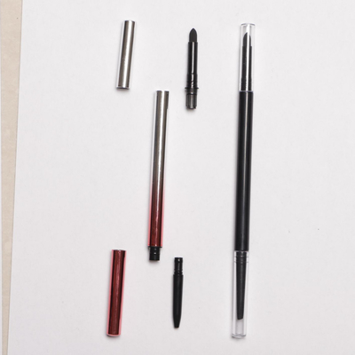 Materiale esile vuoto dell'ABS della spazzola del cotone della polvere del sopracciglio degli strumenti di trucco di stile della matita di sopracciglio