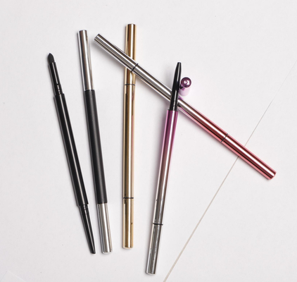 Materiale esile vuoto dell'ABS della spazzola del cotone della polvere del sopracciglio degli strumenti di trucco di stile della matita di sopracciglio