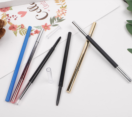 Materiale esile vuoto dell'ABS della spazzola del cotone della polvere del sopracciglio degli strumenti di trucco di stile della matita di sopracciglio