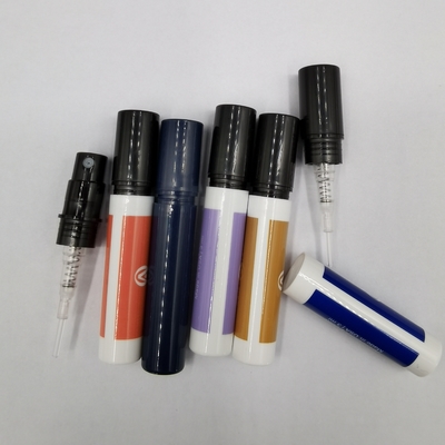 piccola fragranza di plastica 0.11oz 0.17oz Snap-on delle bottiglie dello spruzzo di 3ml 5ml