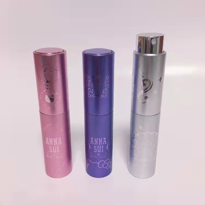 Bottiglia di vetro sostituibile di lusso impressa di progettazione 10ml 8ml della bottiglia dello spruzzo di profumo dell'alluminio