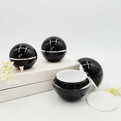 L'imballaggio di cura di pelle affronta la forma cosmetica acrilica della palla del barattolo del contenitore 15g 30g 50g della crema
