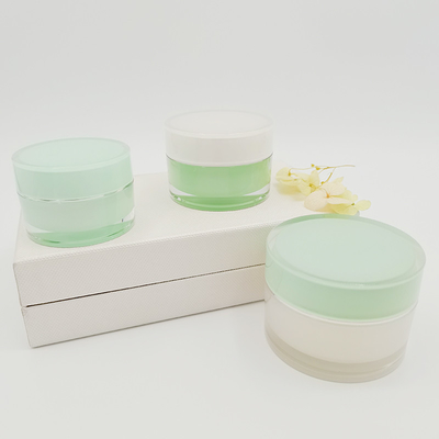 Barattolo cosmetico 15g 30g 50g intorno alla crema di fronte crema acrilica vuota del barattolo per cura di pelle